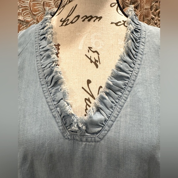 Tommy Bahama Blue Ruffled Halter Sundress - Picture 6 of 14